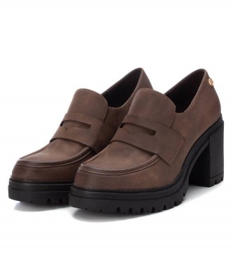 Xti 141682 brune sko -Hlhjde 8 cm