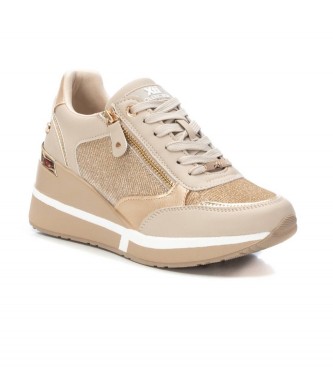 Xti Zapatillas 141710 beige -Altura cua 6cm-