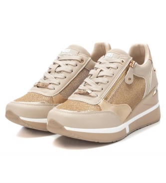 Xti Zapatillas 141710 beige -Altura cua 6cm-