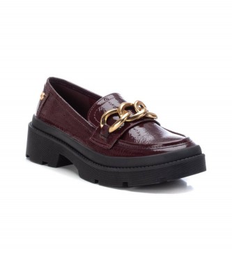 Xti Burgundy platta loafers