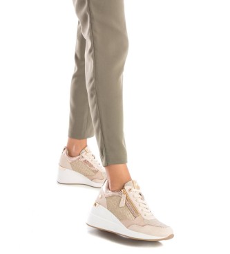 Xti Trainers 142280 beige, gold -Height wedge 6cm