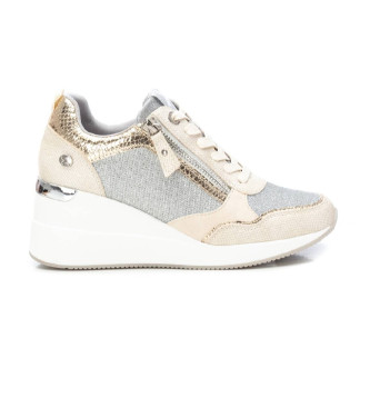 Xti Sneakers 142280 grigio, beige - Altezza zeppa 6 cm