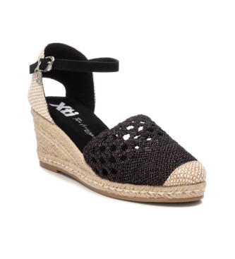 Xti Espadryle 142333 czarny - Wysokość klina 6cm