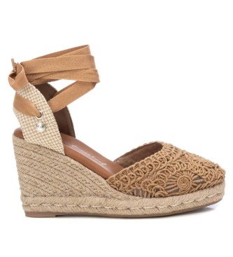 Xti Sandals 142336 brown -Height wedge 8cm