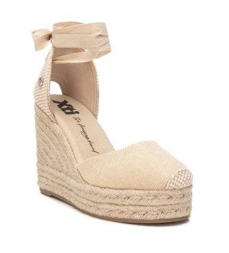 Xti Espadryle 142381 beżowy 