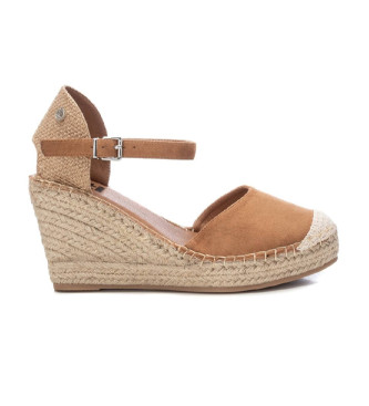 Xti Sandals 142382 brown -Height wedge 9cm