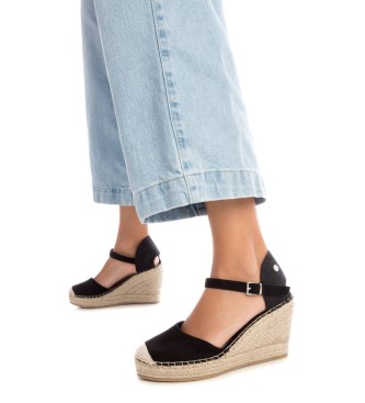 Xti Espadrillas in pelle 142382 nere 