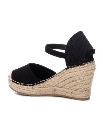 Xti Espadrillas in pelle 142382 nere 