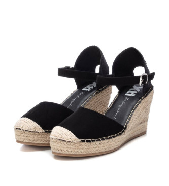 Xti Espadrillas in pelle 142382 nere 