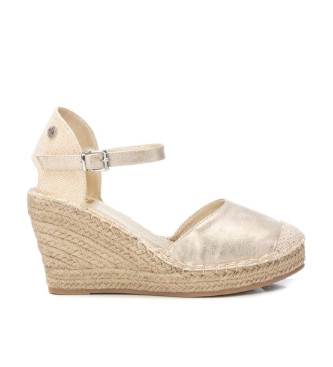 Xti Leather sandals 142382 golden