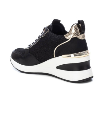 Xti Trainers 142408 black -Height wedge 5cm