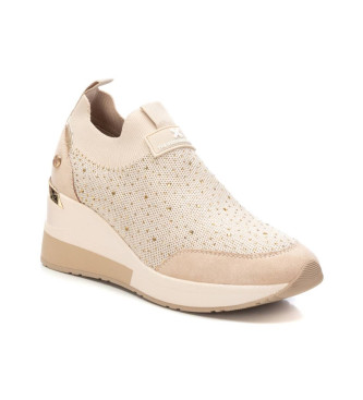 Xti Trainers 142418 beige -Height wedge 7cm