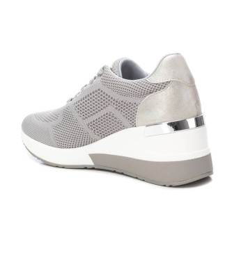 Xti Trainers 142419 grey -Height wedge 7cm