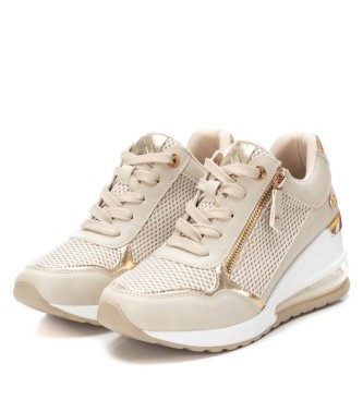 Xti Sneakers 142573 beige -Altezza zeppa 7cm-