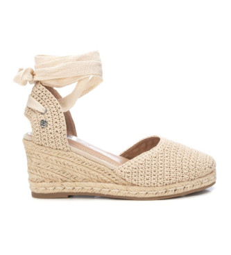 Xti Espadrile 142902 beige -Višina klina 8cm