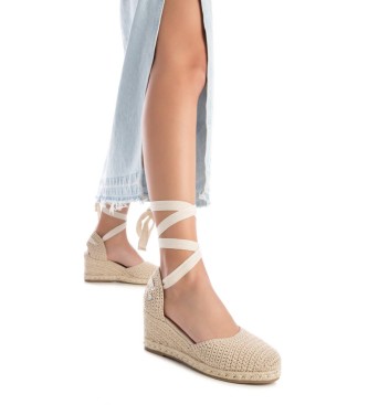 Xti Espadryle 142902 beżowe