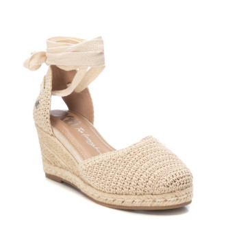 Xti Espadrillas 142902 beige - Altezza zeppa 8 cm