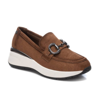 Xti Loafers i lder 142924 brun