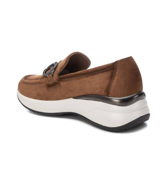 Xti Mocassins em pele 142924 castanho