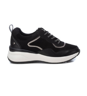 Xti Baskets en cuir 143195 noir