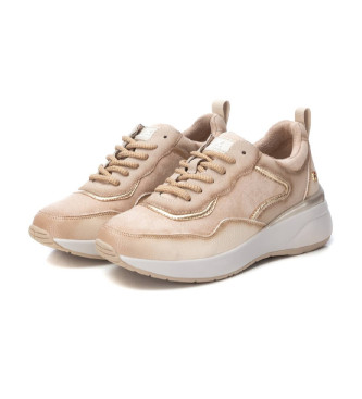 Xti Baskets en cuir 143195 beige