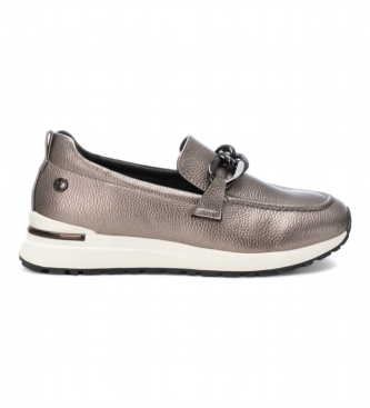 Xti Mocasines 143373 gris plata