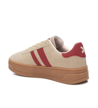 Xti Leren sneakers 143483 beige