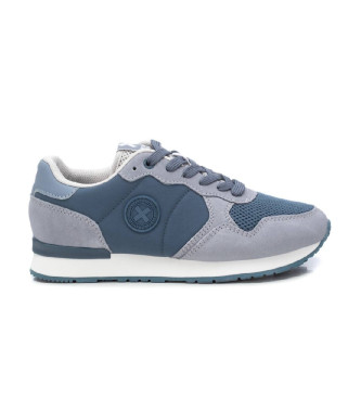 Xti Leather trainers 143608 blue