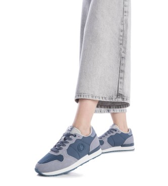 Xti Leder Turnschuhe 143608 blau