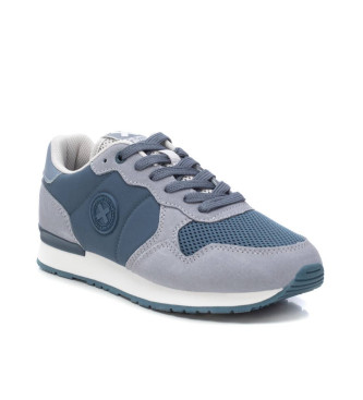 Xti Leather trainers 143608 blue