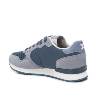 Xti Leren sportschoenen 143608 blauw