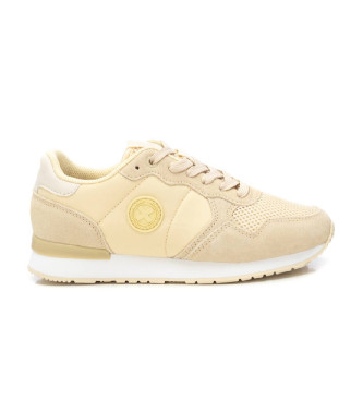 Xti Leather trainers 143608 yellow