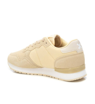 Xti Leather trainers 143608 yellow