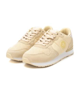 Xti Leather trainers 143608 yellow