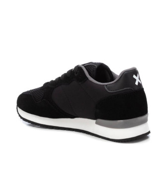 Xti Baskets en cuir 143608 noir