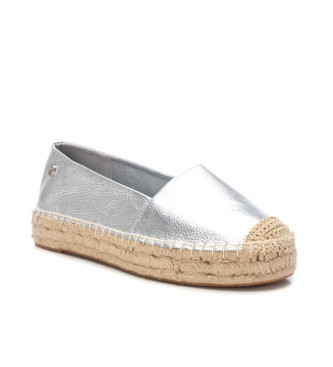 Xti Espadriller i silverlder 143637