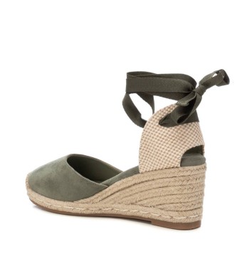 Xti Leather sandals 143841 green