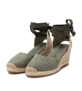 Xti Leather sandals 143841 green