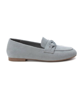 Xti Skórzane loafersy 144069 niebieski