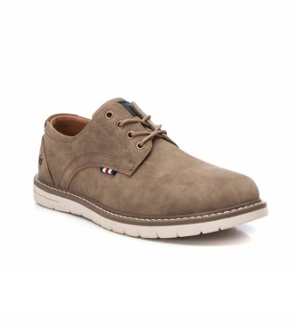Xti Brown moccasin style shoes