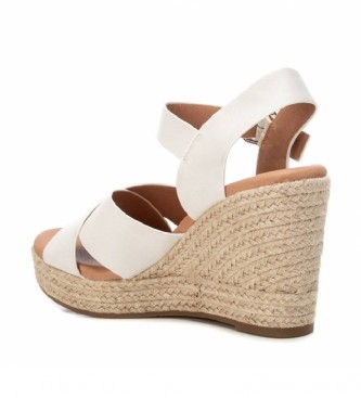 Xti Sandals 036729 white -Height of the wedge 10 cm