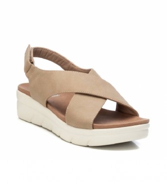 Xti Sandalias 036789 taupe -Altura plataforma 5 cm- - Tienda Esdemarca  moda, calzado y complementos - zapatos de marca y zapatillas de marca