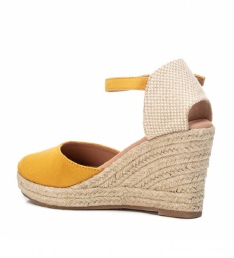 Xti Espadrilles 036741 yellow -Height of the wedge 9 cm