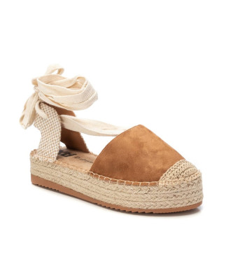 Xti Espadryle 130273 brązowe