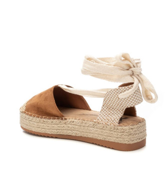 Xti Espadryle 130273 brązowe