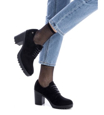 Xti Chaussures en cuir 143514 Noir