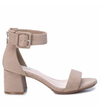 Xti Sandals 35196 taupe -Height heel: 7cm