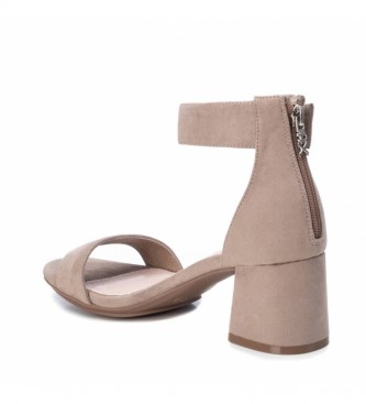 Xti Sandals 35196 taupe -Height heel: 7cm