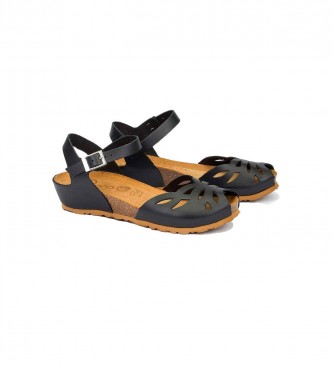 Yokono Leather sandals Monaco 003 black
