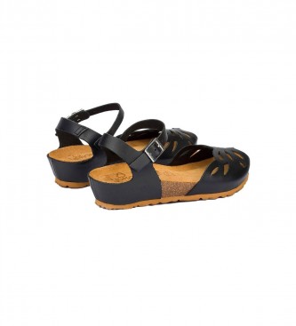 Yokono Leather sandals Monaco 003 black